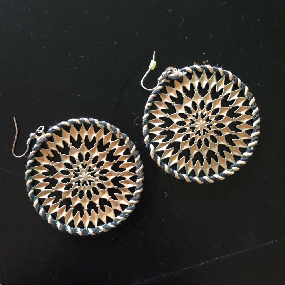 Bohemian Tribal Gold Metallic Earrings!